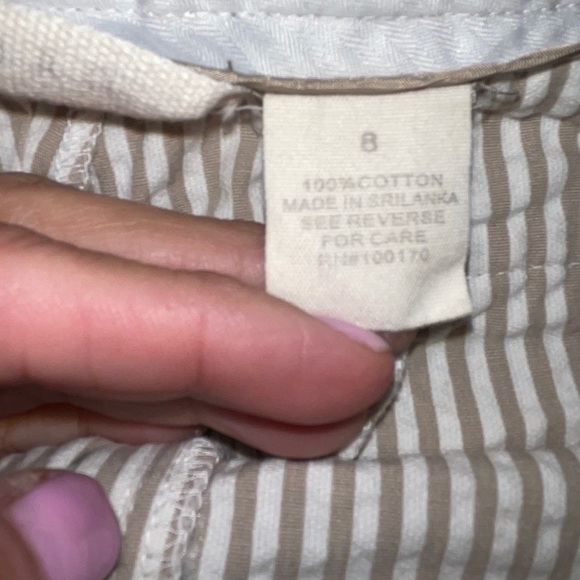 Sandro 100% Cotton Seersucker Shorts GUC Size 8 GUC - Picture 5 of 5